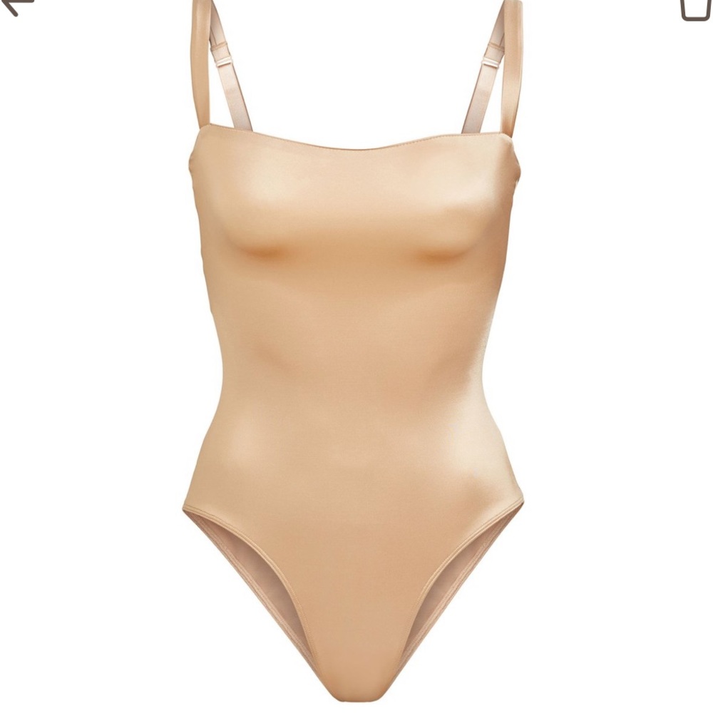 Skims Stretch Satin Bodysuit